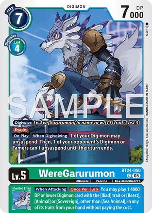 WereGarurumon (BT24-050) - Time Stranger