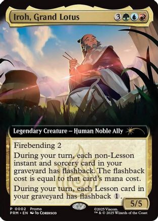 Iroh, Grand Lotus (Extended Art) (UMP-002) - Unique and Miscellaneous Promos Foil