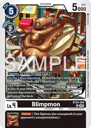 Blimpmon (BT24-058) - Time Stranger