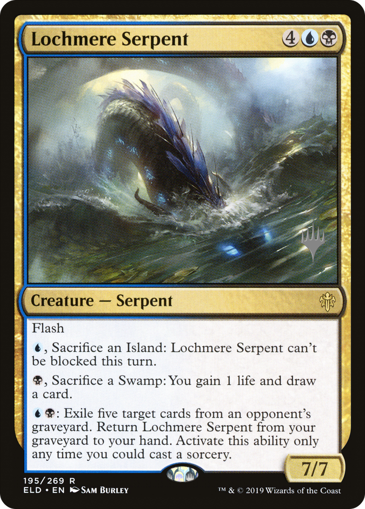 Lochmere Serpent (PPELD-195) - Throne of Eldraine Promos Foil