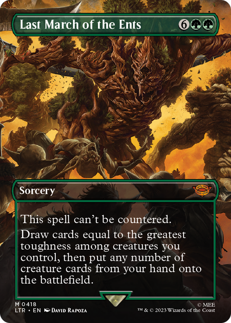 Last March of the Ents (Borderless) (LTR-418) - The Lord of the Rings: Tales of Middle-earth Foil