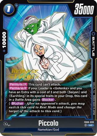 Piccolo - FB08-039 (FB08-039) - Saiyans Pride Release Event Cards