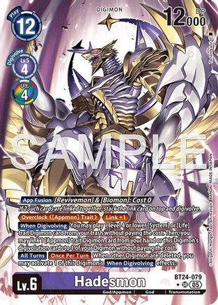 Hadesmon (Alternate Art) (BT24-079) - Time Stranger Foil