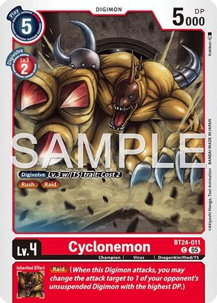 Cyclonemon (BT24-011) - Time Stranger