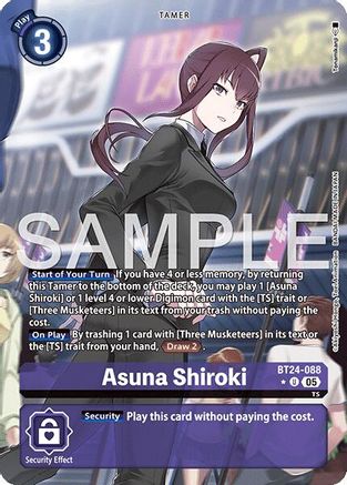 Asuna Shiroki (Alternate Art) (BT24-088) - Time Stranger Foil