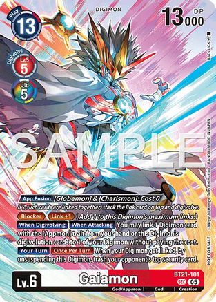 Gaiamon (2026 Dash Pack Campaign) (Alternate Art - Chinese) (BT21-101) - World Convergence Foil