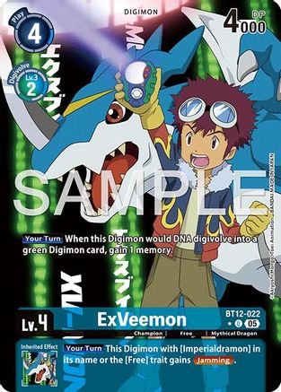 ExVeemon - BT12-022 (Alternate Art) (BT12-022) - Advanced Booster Digimon Generation Foil