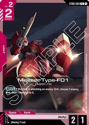 Messer Type-F01 (ST08-004) - Starter Deck 08 Flash of Radiance