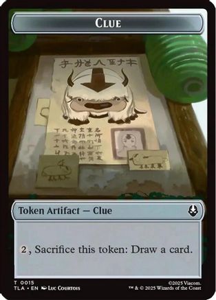 Clue (0015) // Spirit (0003) Double-Sided Token (TLA-15 // 3) - Avatar: The Last Airbender