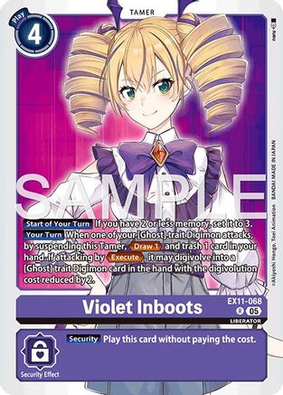 Violet Inboots (EX11-068) - Dawn of Liberator Foil