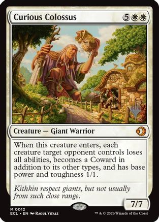 Curious Colossus (PPECL-012) - Promo Pack: Lorwyn Eclipsed Foil