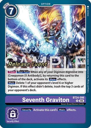 Seventh Graviton (BT24-096) - Time Stranger Release Event Cards Foil