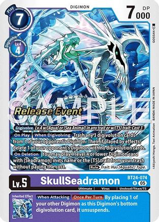 SkullSeadramon (BT24-074) - Time Stranger Release Event Cards