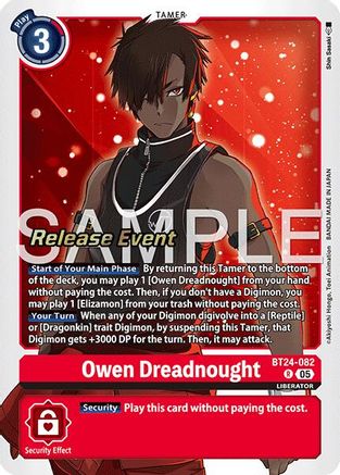 Owen Dreadnought (BT24-082) - Time Stranger Release Event Cards