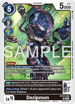 Dezipmon (BT24-056) - Time Stranger Release Event Cards