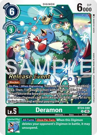 Deramon (BT24-048) - Time Stranger Release Event Cards