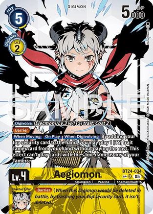 Aegiomon (SP) (BT24-034) - Time Stranger Foil
