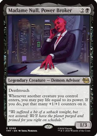 Madame Null, Power Broker (TMT-066) - Teenage Mutant Ninja Turtles