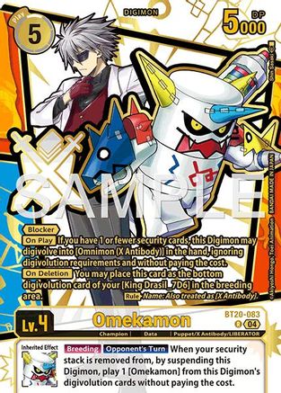 Omekamon (Rare Pull) (BT20-083) - Dawn of Liberator Foil