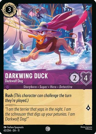 Darkwing Duck - Darkwolf Dog (43/204) - Winterspell Cold Foil