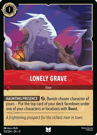 Lonely Grave (132/204) - Winterspell Cold Foil