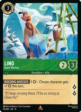 Ling - Snow Warrior (75/204) - Winterspell Cold Foil