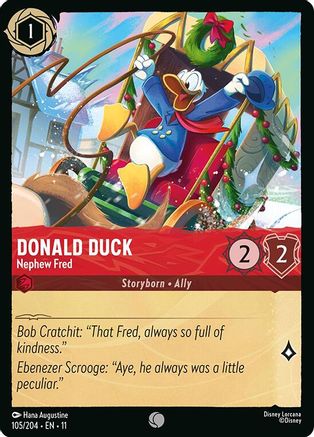 Donald Duck - Nephew Fred (105/204) - Winterspell Cold Foil