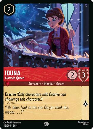 Iduna - Alarmed Queen (113/204) - Winterspell Cold Foil