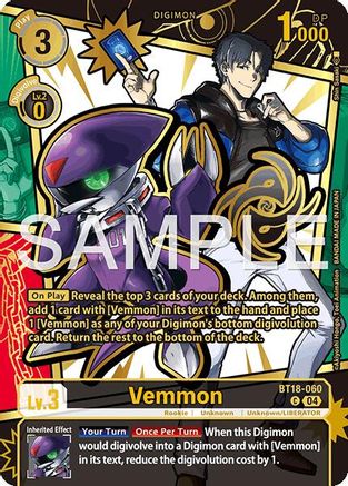 Vemmon (Rare Pull) (BT18-060) - Dawn of Liberator Foil