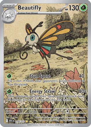 Beautifly 219/217  - Holofoil ME Ascended Heroes - Illustration Rare