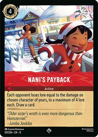 Nani's Payback (127/204) - Winterspell Cold Foil