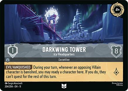 Darkwing Tower - Icy Headquarters (204/204) - Winterspell Cold Foil