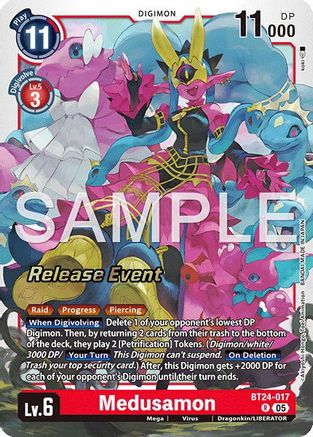 Medusamon (BT24-017) - Time Stranger Release Event Cards Foil