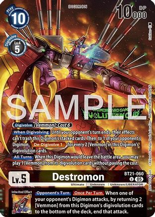 Destromon (Evolution Cup 2026 Vol. 1 Participant) (BT21-060) - World Convergence Foil