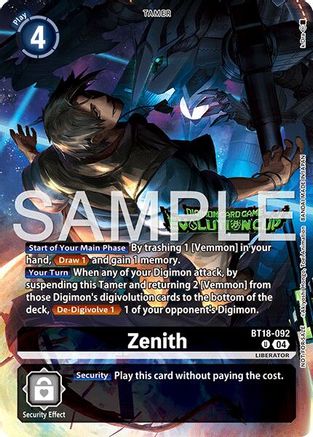 Zenith (Evolution Cup 2026 Vol. 1 Winner) (BT18-092) - Release Special Booster 2.0 Foil