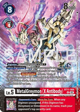 MetalGreymon (X Antibody) (Event Pack 9) (BT11-069) - Dimensional Phase Foil