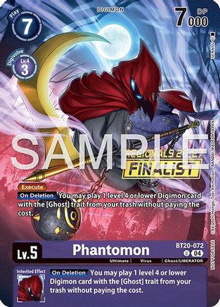 Phantomon (Regionals 26-27 Season 1 Finalist) (BT20-072) - Release Special Booster 2.5 Foil