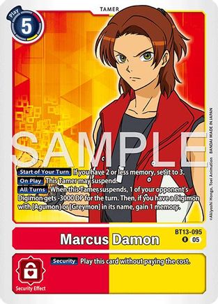 Marcus Damon - BT13-095 (Reprint) (BT13-095) - Advanced Booster Digimon Generation Foil