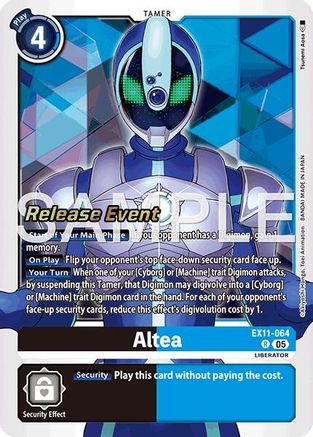 Altea (EX11-064) - Dawn of Liberator Release Event Cards Foil
