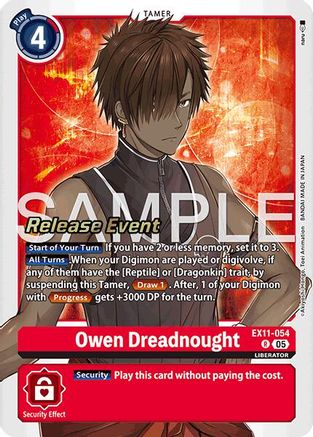 Owen Dreadnought (EX11-054) - Dawn of Liberator Release Event Cards Foil
