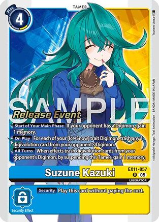 Suzune Kazuki (EX11-057) - Dawn of Liberator Release Event Cards Foil