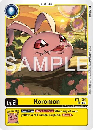 Koromon - BT21-004 (Reprint) (BT21-004) - Advanced Booster Digimon Generation Foil