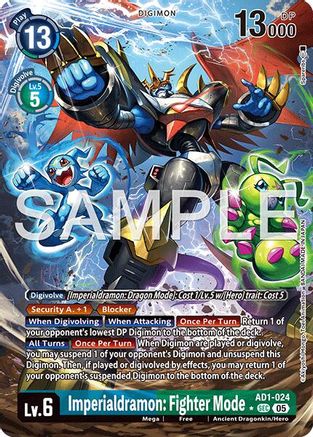 Imperialdramon: Fighter Mode - AD1-024 (Alternate Art) (AD1-024) - Advanced Booster Digimon Generation Foil