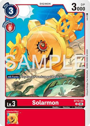 Solarmon (Reprint) (ST12-03) - Advanced Booster Digimon Generation Foil