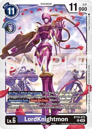 LordKnightmon - BT19-072 (Reprint) (BT19-072) - Advanced Booster Digimon Generation Foil