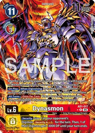 Dynasmon - AD1-017 (Alternate Art) (AD1-017) - Advanced Booster Digimon Generation Foil