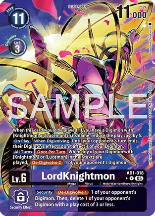 LordKnightmon - AD1-018 (Alternate Art) (AD1-018) - Advanced Booster Digimon Generation Foil