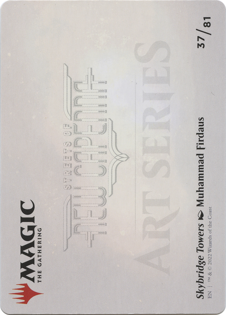 Skybridge Towers // Skybridge Towers (ASNC-037) - New Capenna Art Series (Borderless) Foil