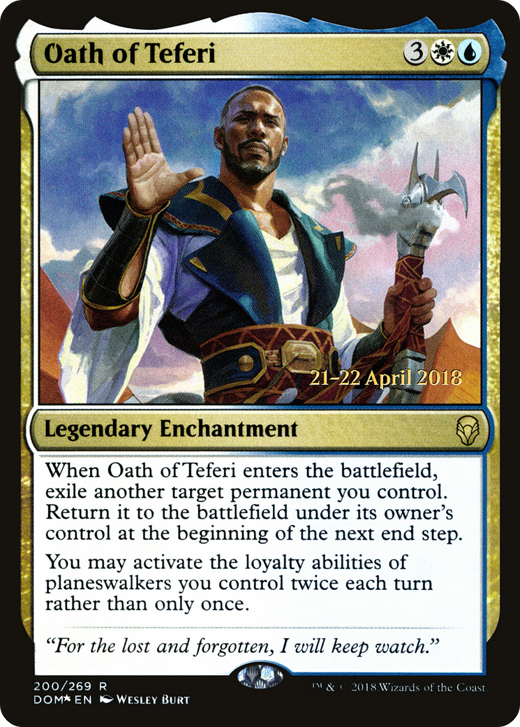 Oath of Teferi (PRE-200S) - Dominaria Promos Foil