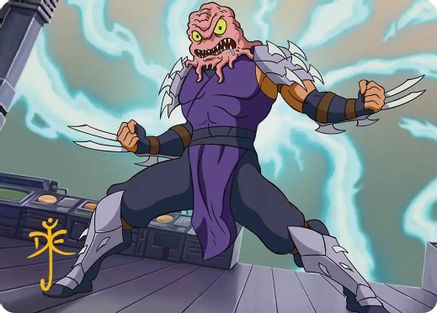 Krang & Shredder Art Card (Gold-Stamped Signature) (ASTMT-031) - Art Series: Teenage Mutant Ninja Turtles